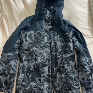 Roxy Jetty Block herringbone floral snow jacket
